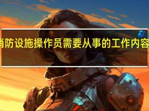 消防设施操作员需要从事的工作内容有哪些