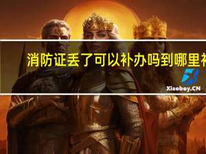 消防证丢了可以补办吗到哪里补