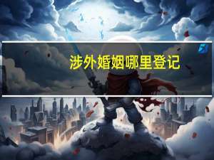 涉外婚姻哪里登记