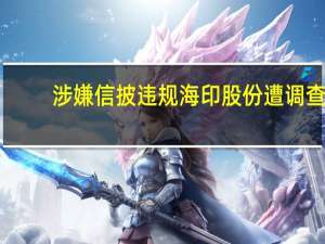涉嫌信披违规 海印股份遭调查