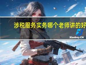 涉税服务实务哪个老师讲的好