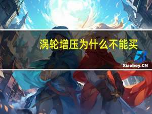 涡轮增压为什么不能买