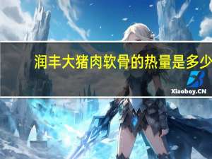 润丰大 猪肉软骨的热量是多少
