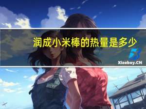 润成 小米棒的热量是多少