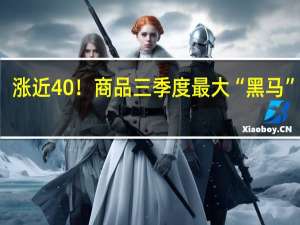 涨近40%！商品三季度最大“黑马”是它