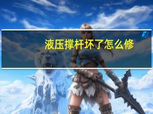 液压撑杆坏了怎么修