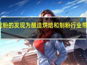 淀粉的發現為釀造烘焙和制粉行業帶來好處