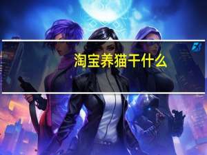 淘宝养猫干什么