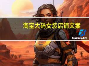 淘宝大码女装店铺文案