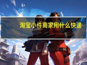 淘宝小件商家用什么快递