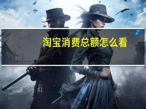 淘宝消费总额怎么看（怎么查看淘宝消费总额）