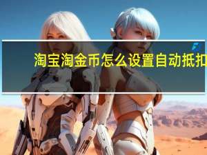 淘宝淘金币怎么设置自动抵扣（淘宝淘金币怎么设置）