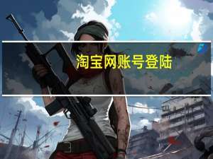 淘宝网账号登陆（淘宝网注册登录）