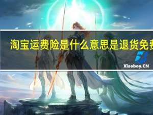 淘宝运费险是什么意思是退货免费吗（淘宝运费险是什么意思）