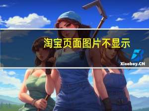 淘宝页面图片不显示（淘宝网图片不显示）