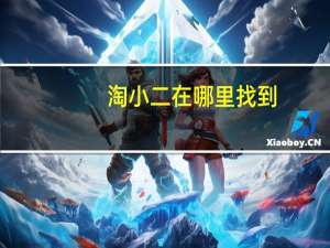 淘小二在哪里找到（淘小二在哪里找）