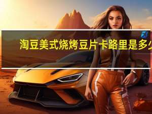 淘豆 美式烧烤豆片卡路里是多少