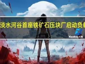 淡水河谷首座铁矿石压块厂启动负载测试
