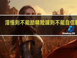 淫慢则不能励精险躁则不能自信翻译（淫慢则不能励精险躁则不能治性）