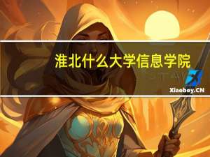 淮北什么大学信息学院
