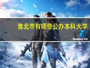 淮北市有哪些公办本科大学