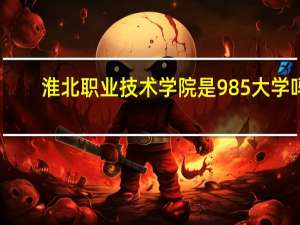 淮北职业技术学院是985大学吗