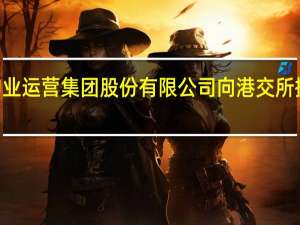 深业物业运营集团股份有限公司向港交所提交IPO申请
