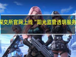 深交所官网上线“阳光监管 透明服务”专栏