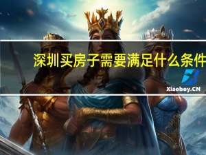 深圳买房子需要满足什么条件