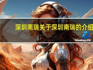 深圳南瑞 关于深圳南瑞的介绍