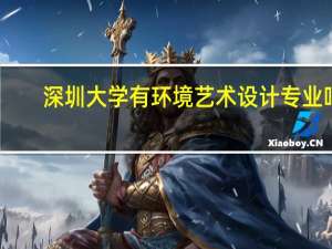 深圳大学有环境艺术设计专业吗