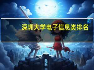 深圳大学电子信息类排名