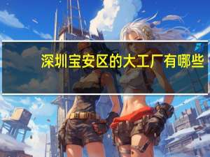深圳宝安区的大工厂有哪些