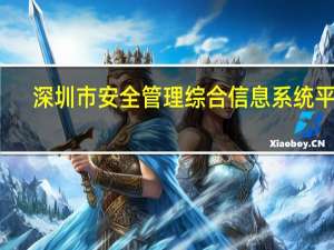 深圳市安全管理综合信息系统平台（深圳市安全管理综合信息系统）