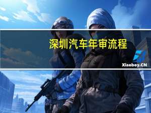 深圳汽车年审流程