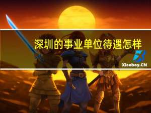 深圳的事业单位待遇怎样