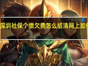 深圳社保个缴欠费怎么结清网上如何补交