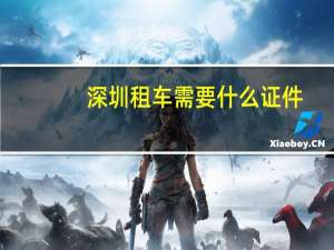 深圳租车需要什么证件
