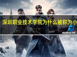深圳职业技术学院为什么被称为小清华