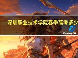 深圳职业技术学院春季高考多少分