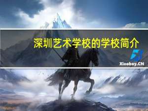 深圳艺术学校的学校简介