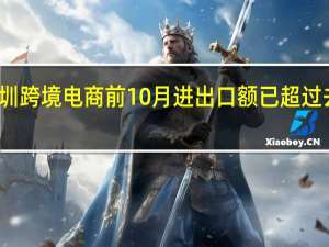 深圳跨境电商前10月进出口额已超过去年全年