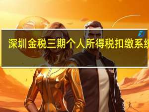 深圳金税三期个人所得税扣缴系统 V2.1.312 官方版（深圳金税三期个人所得税扣缴系统 V2.1.312 官方版功能简介）