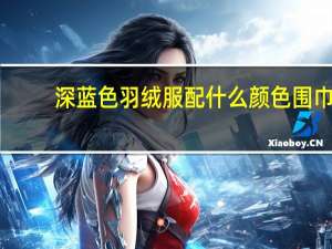 深蓝色羽绒服配什么颜色围巾