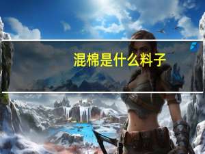 混棉是什么料子