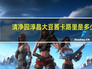 清净园 淳昌大豆酱卡路里是多少