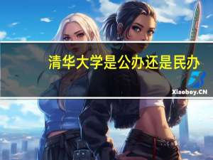 清华大学是公办还是民办