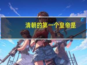 清朝的第一个皇帝是