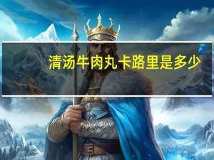 清汤牛肉丸卡路里是多少