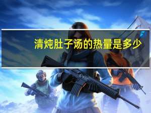 清炖肚子汤的热量是多少？
